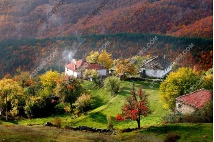 Есенно утро в родопска махала.