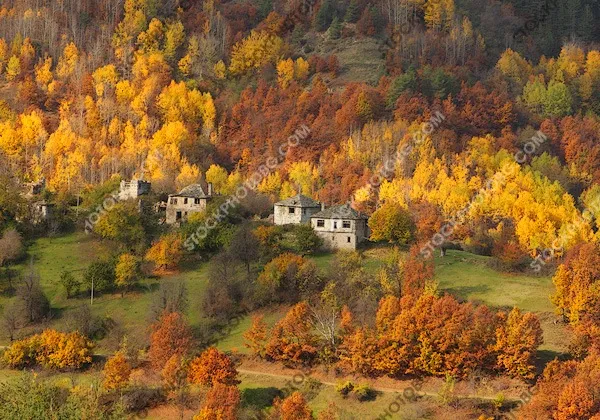Село Дядовци в Родопите. Стари каменни къщи