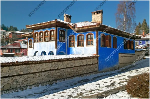 Копривщица през зимата. Възрожденски къщи