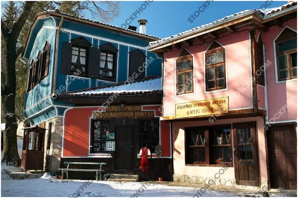 Копривщица през зимата. Възрожденски къщи