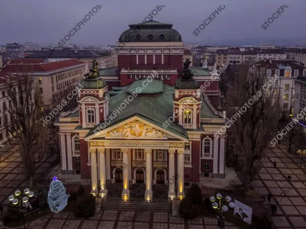 Снимка на София привечер от високо